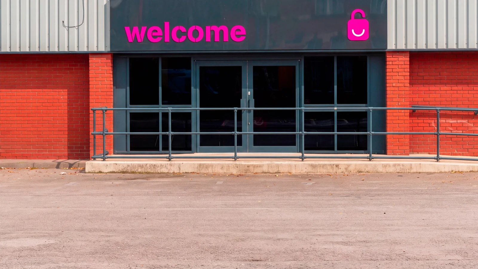 The Store Hub self-storage facility on Whessoe Road in Darlington, showing its purple exterior signage.